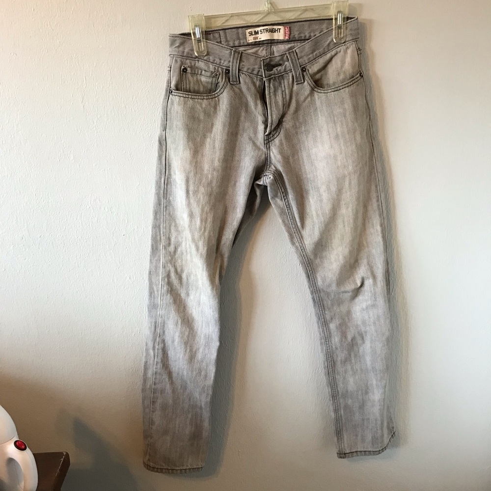 Levi’s Slim Straight 514 Gray Denim Jeans W29 L30